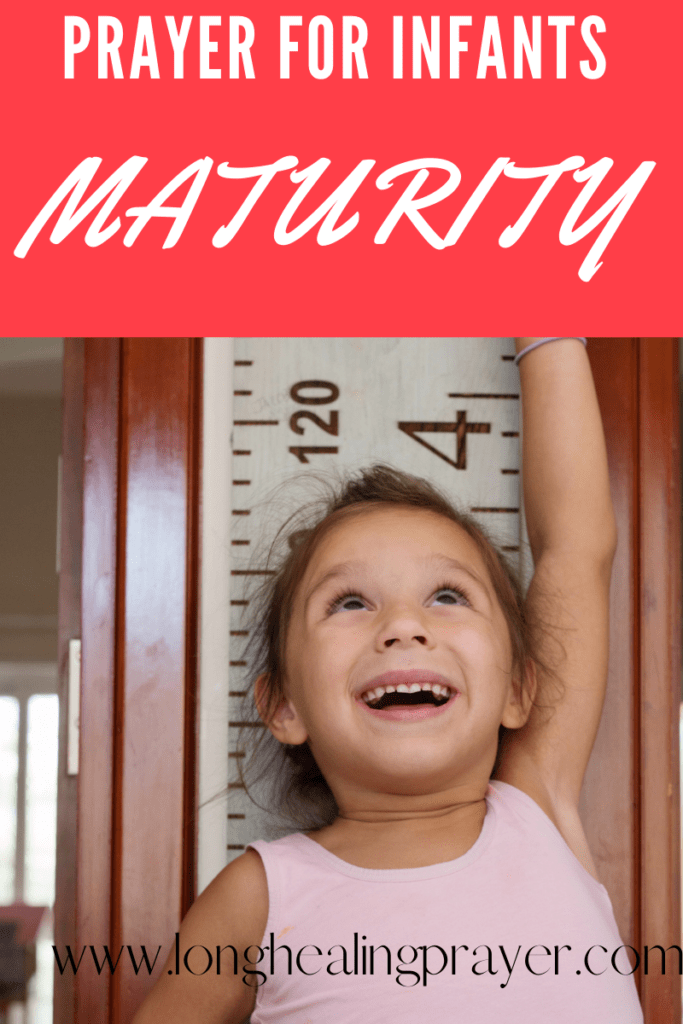 prayer for infants maturity